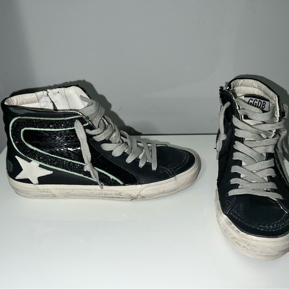 Golden Goose Black Sequin Slides size 36 - Picture 5 of 11